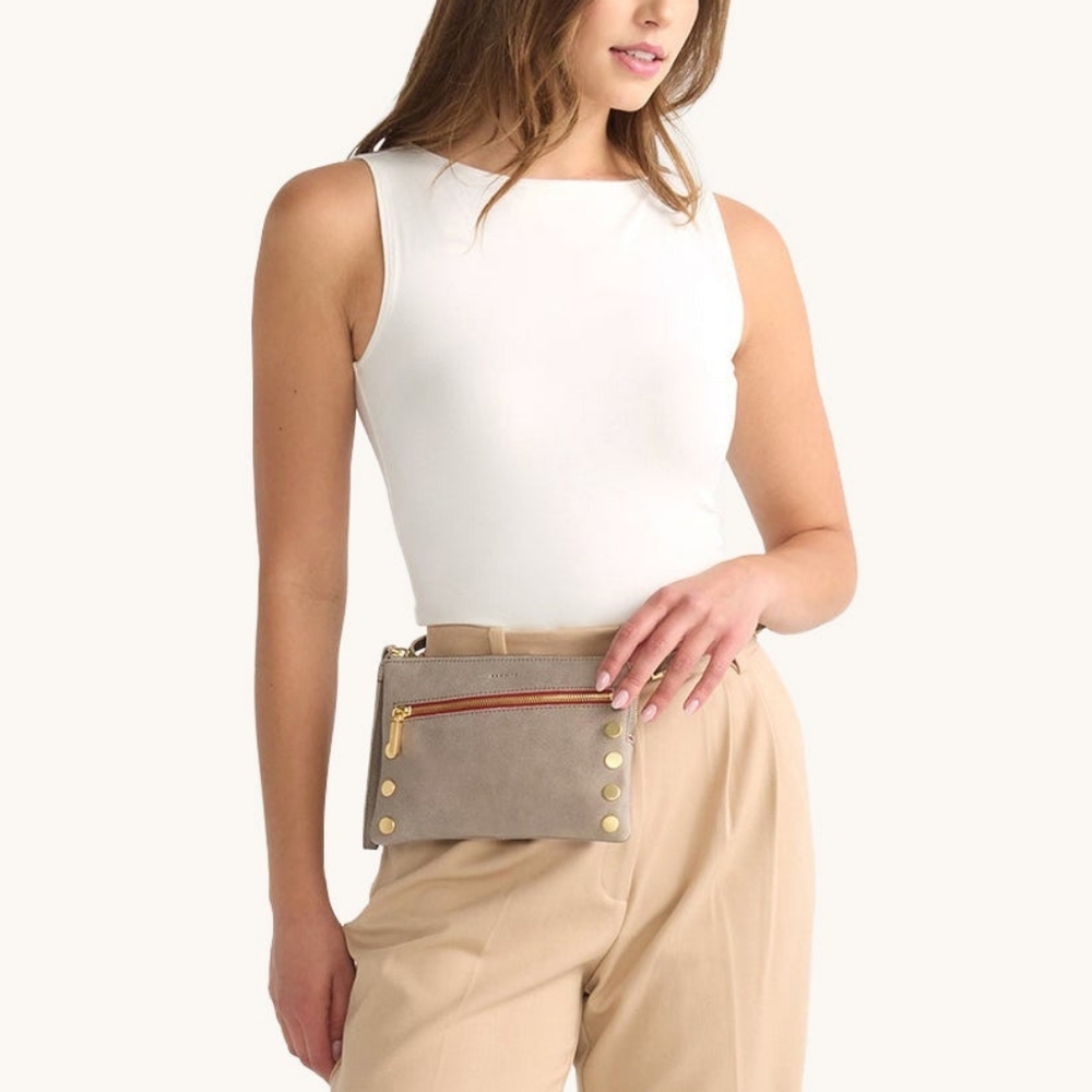 Hammitt Original Nash Grey Leather Bag - Picture 6 of 16